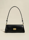 black leather shoulder bag