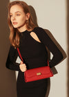 red crossbody bag