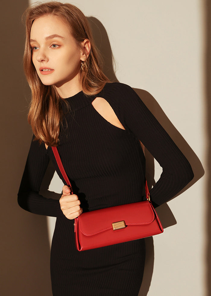 red crossbody bag