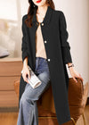 Isabella Belted Spread Collar Double Face Wool Coat