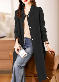 Isabella Belted Spread Collar Double Face Wool Coat