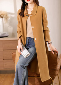 Isabella Belted Spread Collar Double Face Wool Coat