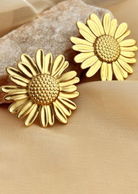 Women's Jewelry Sunflower Statement Stud Earrings