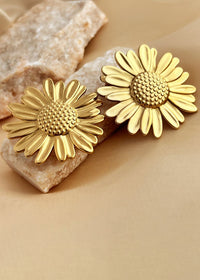 Women's Jewelry Sunflower Statement Stud Earrings