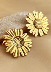 Women's Jewelry Sunflower Statement Stud Earrings