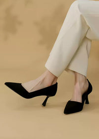 women's black heels