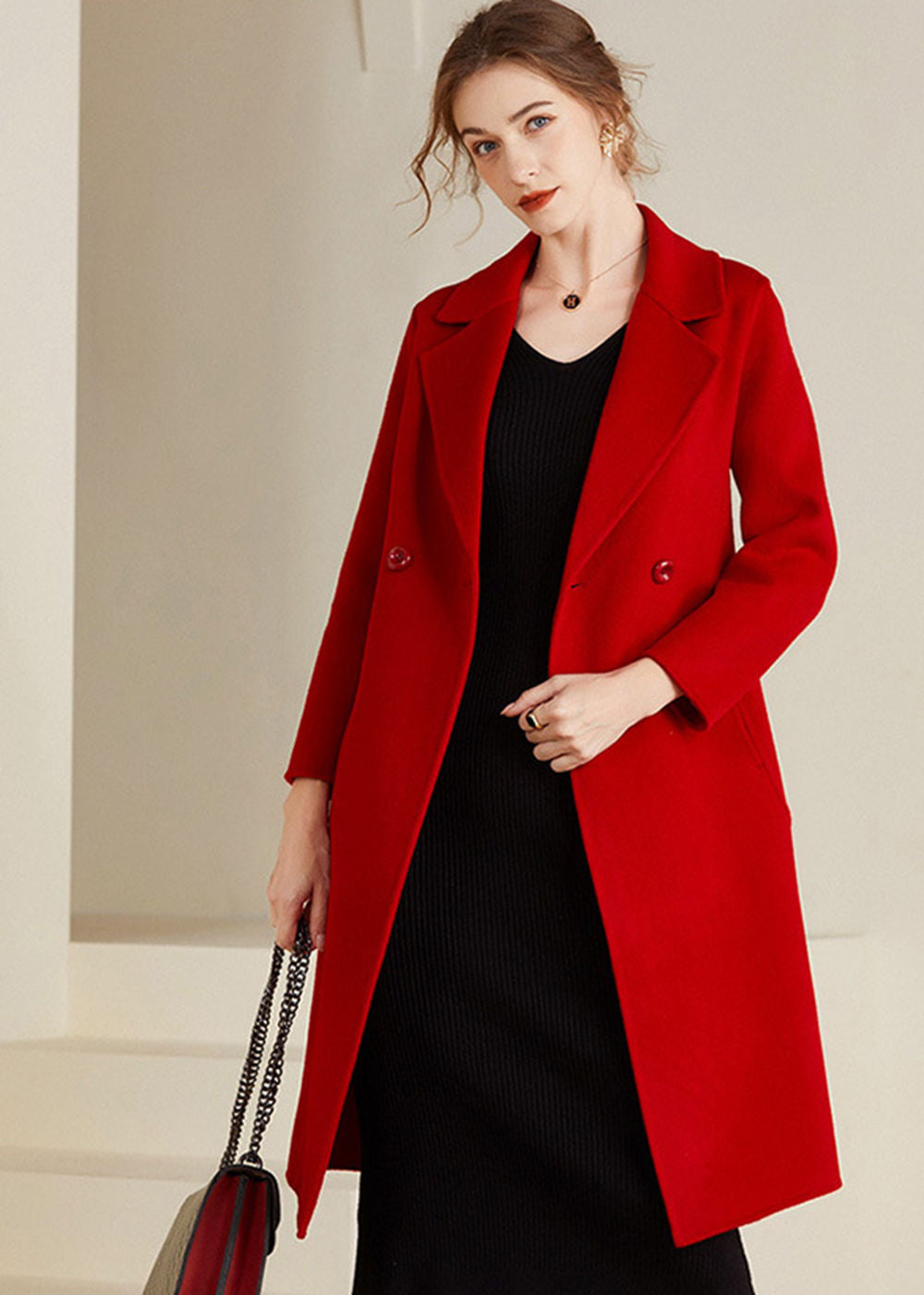 Juliet Two Button Double Face Wool Coat – Vivian Seven