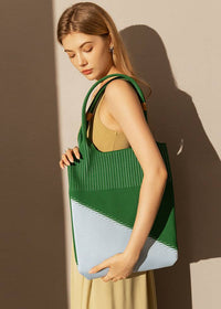 green shopper bag