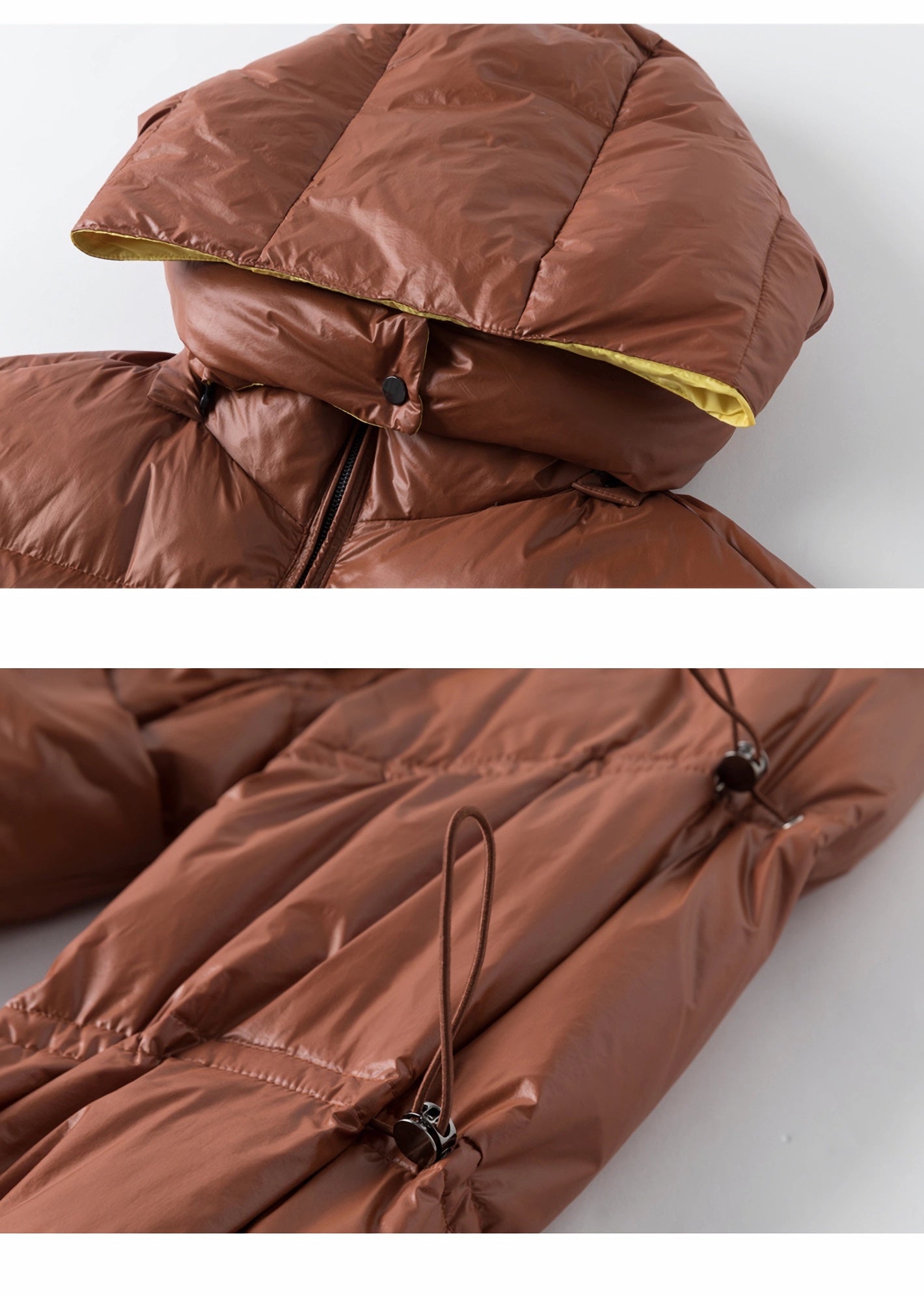 Vania Hooded Quilted Duck Down Puffer Longline Coat – Vivian Seven