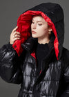 Women's Winter Vania Hooded Quilted Duck Down Puffer Longline Coat