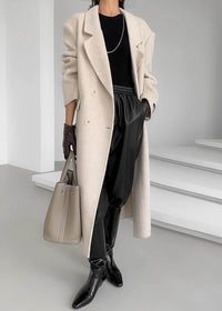 beige wool coat