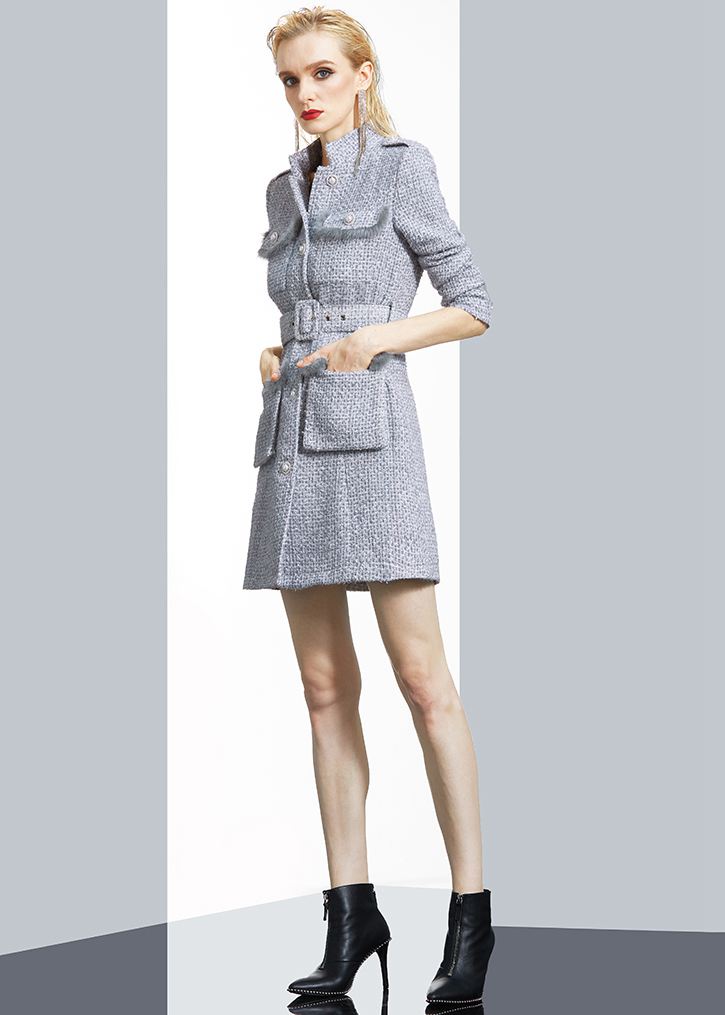 wool blend coat for women