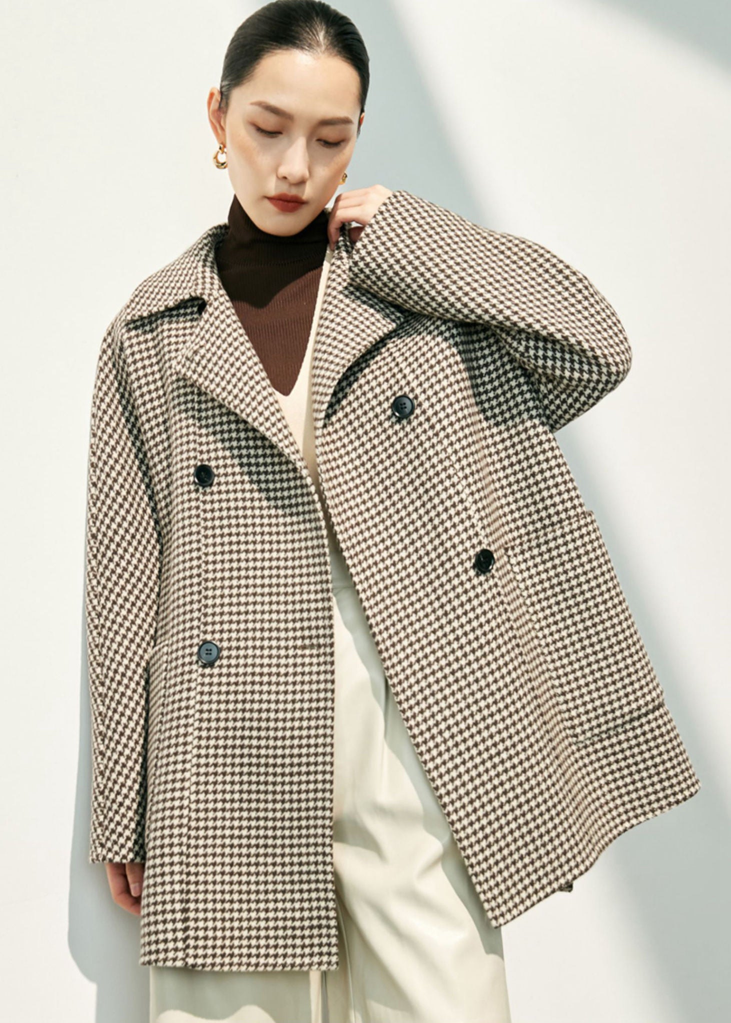 herlipto Hamilton Wool  CoatヌードローズS Her lip to Hamilton WoolRiverCoatヌードローズS