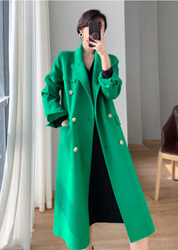 Alina Double Breasted Wool Overcoat