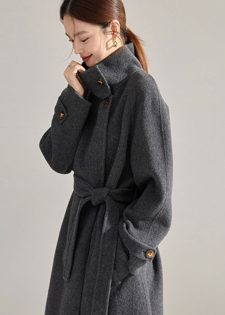 ジャケット・アウター RAINMAKER 24AW STAND COLLAR BELTED COAT RAINMAKER - STAND COLLAR BELTED COAT / スタンド カラー ベルテッド