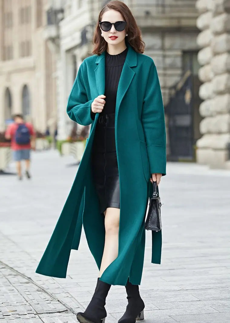 Teal hot sale wool coat