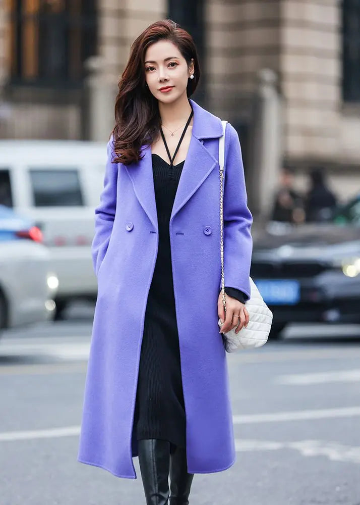 Purple Wool Coat