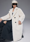 White fur coat 