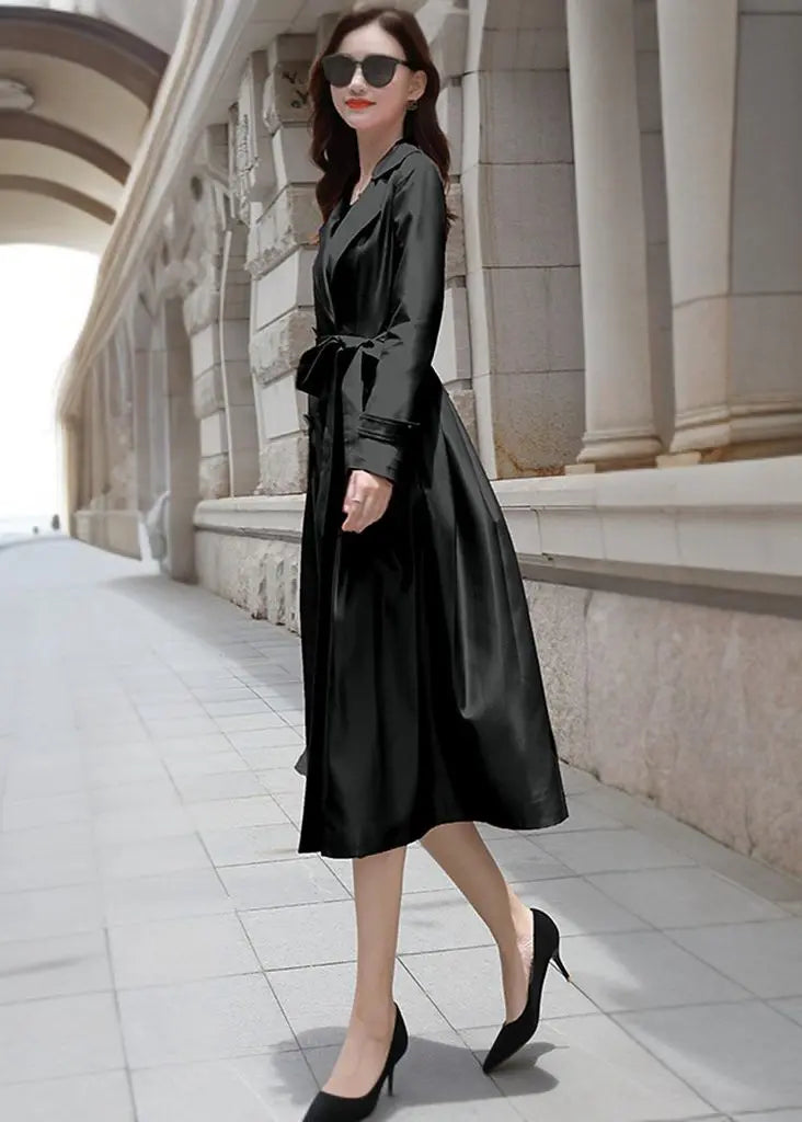 Double Breasted Fit & Flare Trench Coat | Women's Outerwear Pink / M Double Breasted Fit & Flare Trench Coat | Women's Outerwear Pink / M