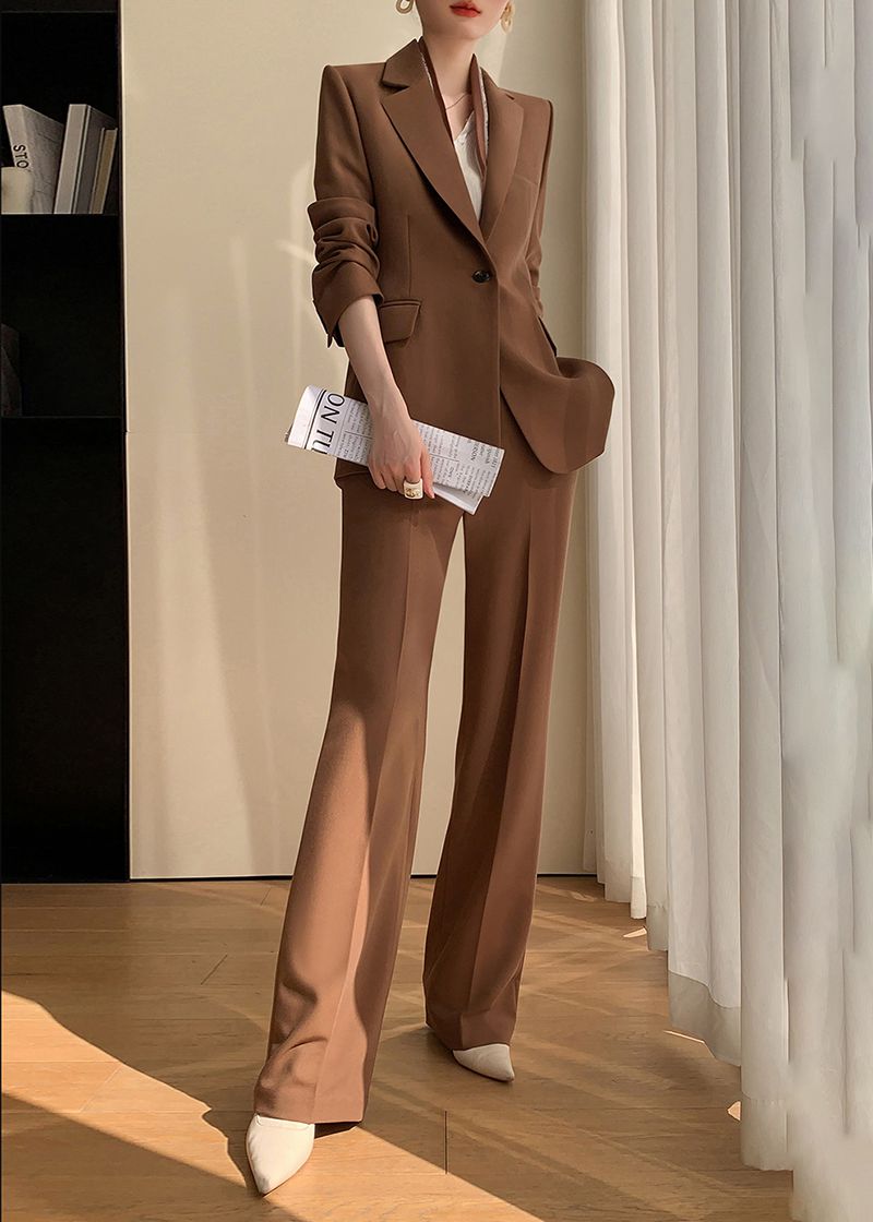 Black Chic Pants Suit for Women, Sexy Pantsuit With Blazer and Trousers,  Business Casual Pantsuit for Women -  Canada
