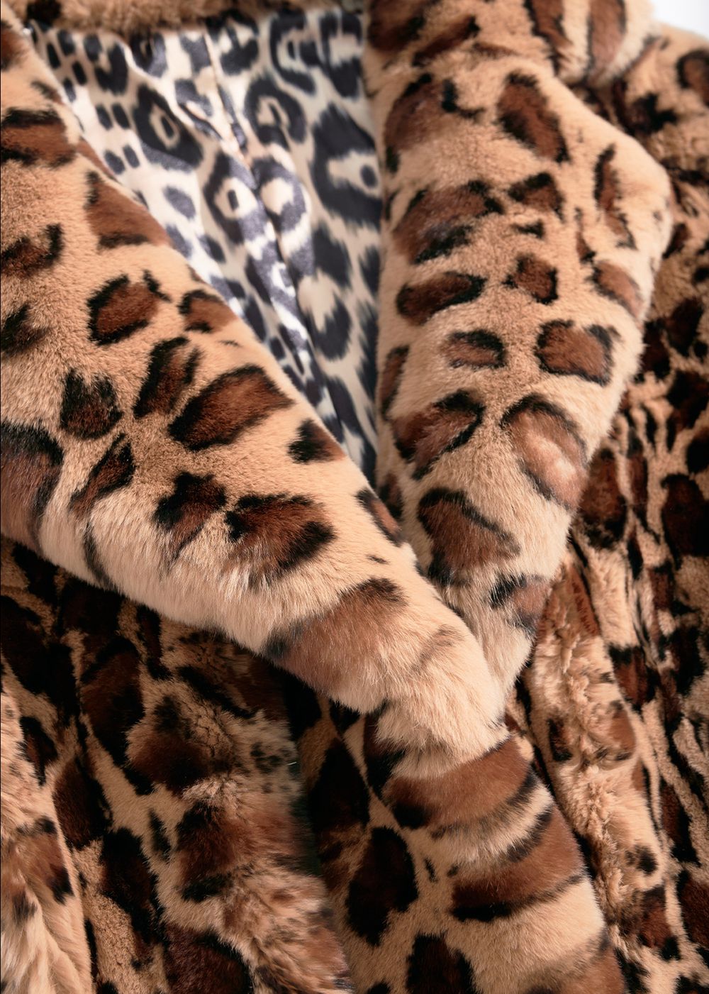 Leopard Belted Rex Rabbit Fur Coat | Women's Winter Outerwear