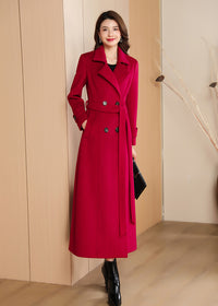 red long coat