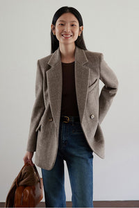 brown blazer for women