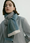 Women's Winter Striped Colorblock Wool Blend Scarf