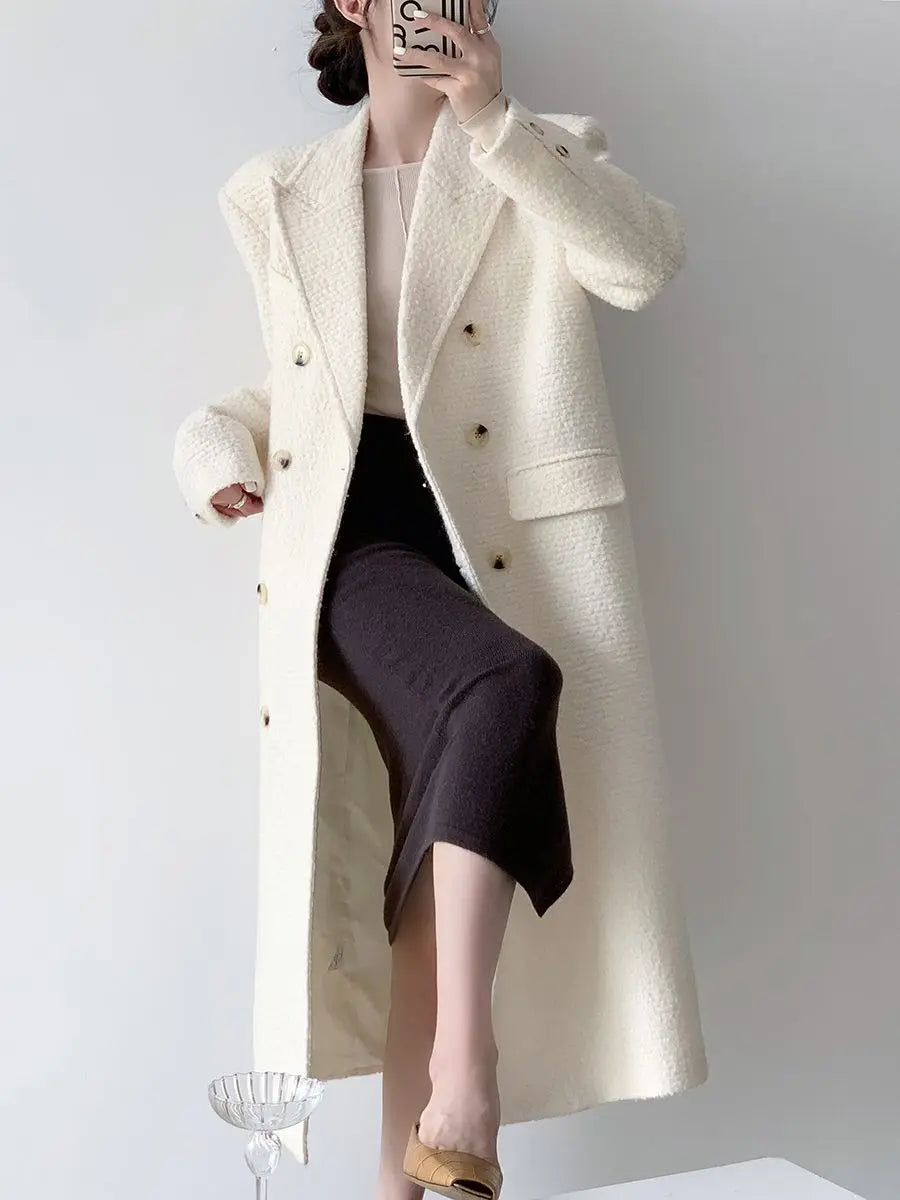 Tweed Long Coat Women