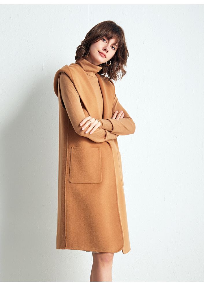 Wool Long Relaxed Vest – Vivian Seven