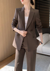 double breasted blazer suit
