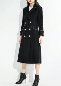 Vivian Seven Women's Wool Blend Long Coat Black