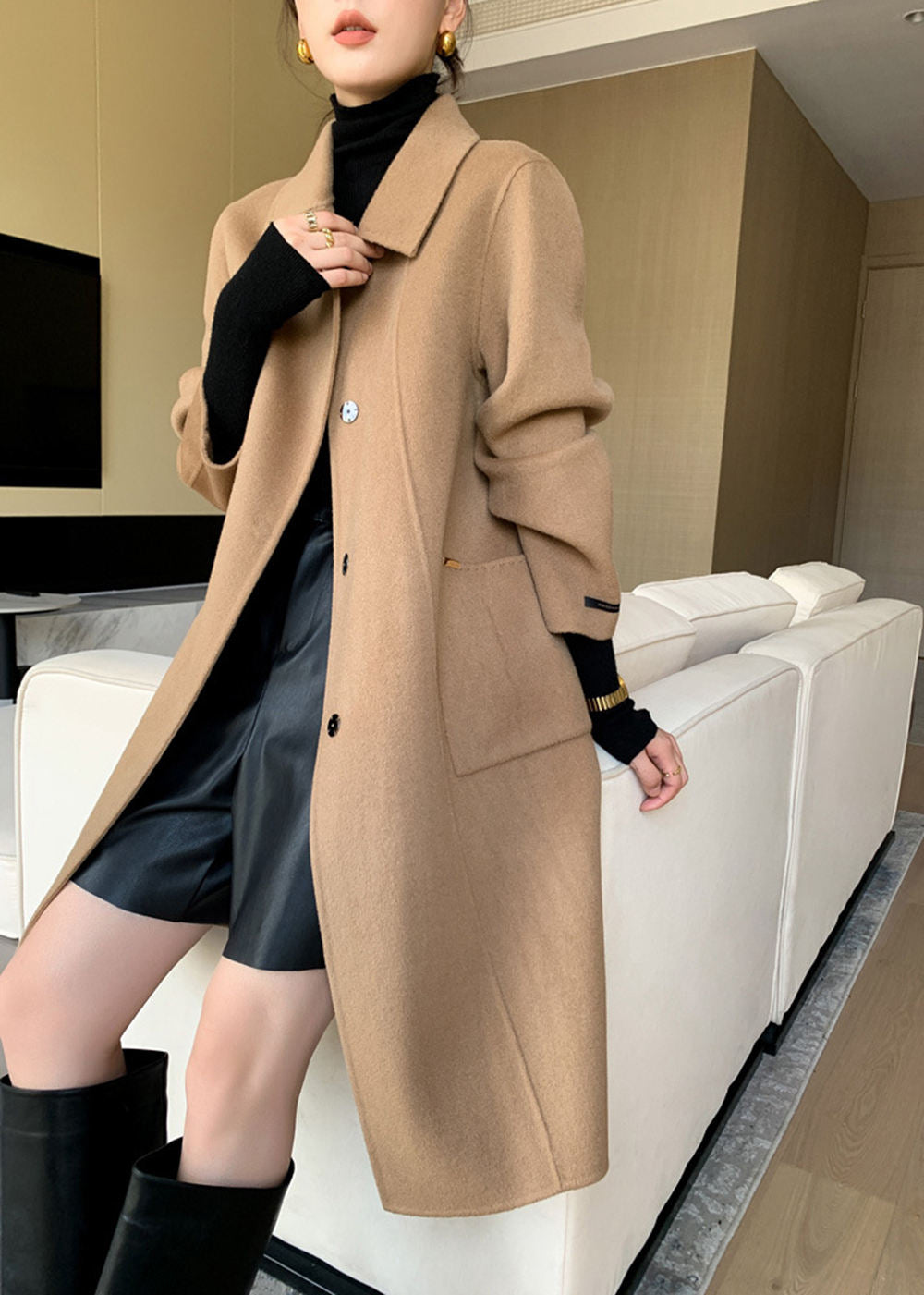 Walk This Way Double Face Wool Coat – Vivian Seven