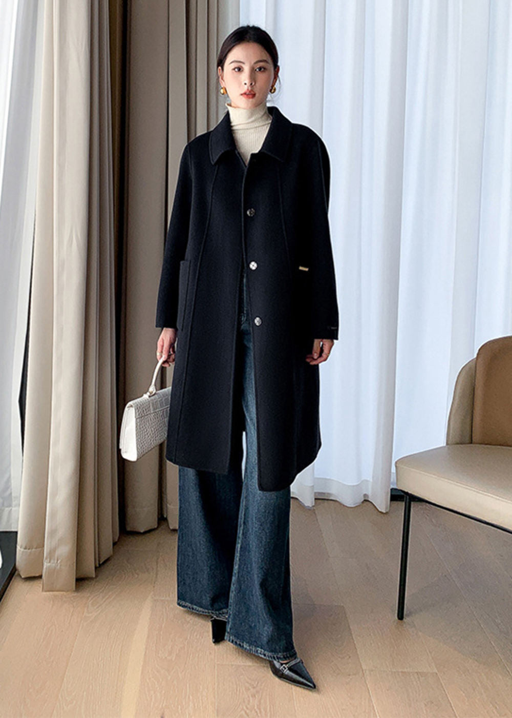 Walk This Way Double Face Wool Coat – Vivian Seven
