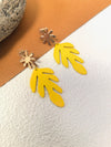 Fashion Leaf Iron Statement Drop Dangle Earrings