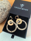 Acrylic Big Circle Hoop Drop Statement Earrings