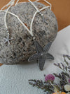 Bohemian Starfish Pendant Long Cord Necklace