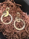 Acrylic Big Circle Hoop Drop Statement Earrings