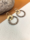 Acrylic Big Circle Hoop Drop Statement Earrings