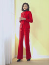 Vivian Seven Womens Pantsuit Set Suit