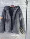 Vivian Seven Womens Faux Fur Coat