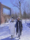 Women Oversize Long Quilted Puffer Parka Coat White Long Warm Coat Black Loose Winter Coat