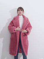 Womens wool blend one button winter coat