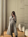 Gina Double Breasted Belted Trench Coat