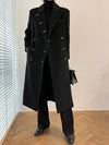 Black Long Thicken Wool Overcoat Vivian Seven