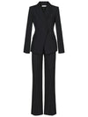 Black Double Breasted Fitted Pantsuit Vivian Seven