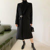 Black Thicken Wool Overcoat Vivian Seven