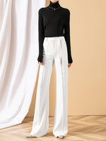 womens white trousers
