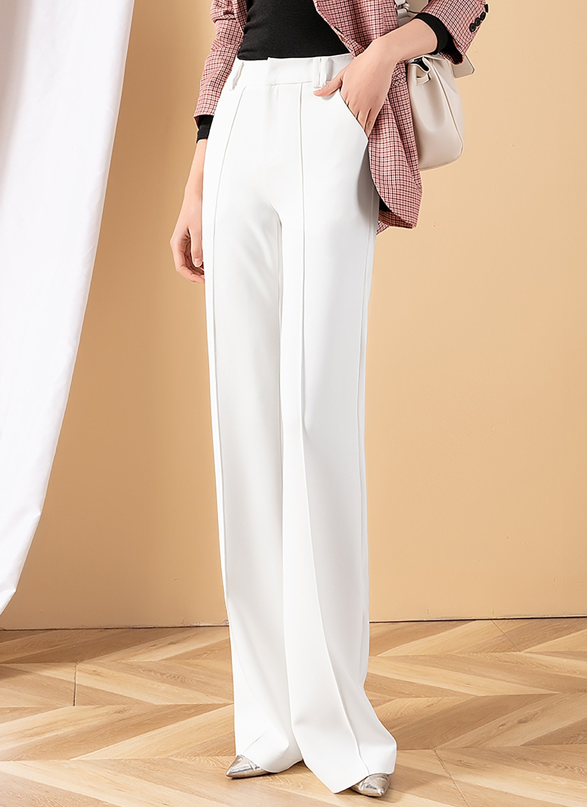 Relaxted Wide Leg Long Pants | Vivian Seven