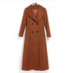 Custom Wool Long Coat,Autumn winter over-the-knee woolen coat,Women cashmere coat,Double Breasted Wool Blend Coat,Winter Outerwear Overcoat Vivian Seven